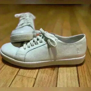 Hush Puppies Bounce Plus Sneakers Women’s 10 White Casual Lace Up Side Logo